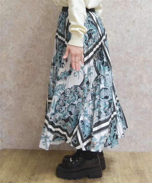 花柄プリーツスカート | axes femme online shop