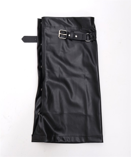 サイド釦合皮レッグカバー | POETIQUE | axes femme online shop サイド釦合皮レッグカバー | POETIQUE | axes femme online shop