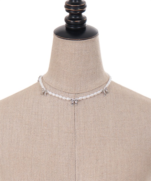 パールリボンチョーカー | outlet | axes femme online shop パールリボンチョーカー | outlet | axes femme online shop