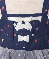 kidsエプロン風いちご柄ジャンスカ | outlet | axes femme