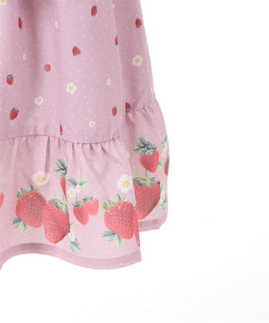 kidsエプロン風いちご柄ジャンスカ | outlet | axes femme kidsエプロン風いちご柄ジャンスカ | outlet | axes femme