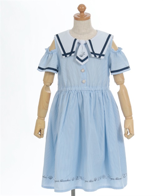 肩開きマリンセーラーワンピース | レディース服・レディース 肩開きマリンセーラーワンピース | レディース服・レディース