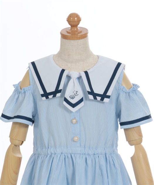 肩開きマリンセーラーワンピース | レディース服・レディース 肩開きマリンセーラーワンピース | レディース服・レディース