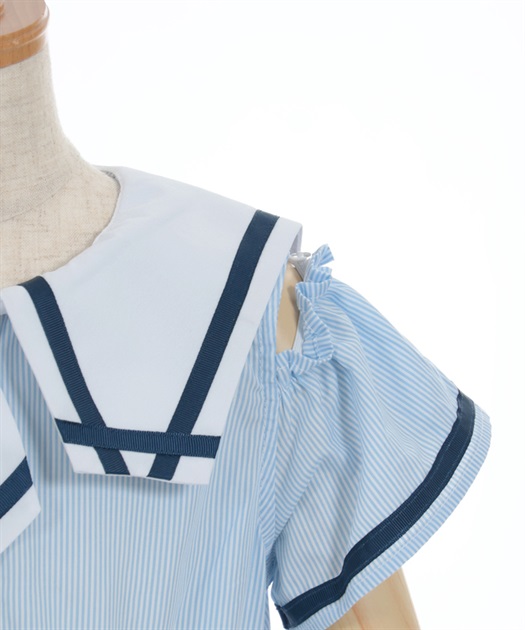 肩開きマリンセーラーワンピース | kids | axes femme online shop 肩開きマリンセーラーワンピース | kids | axes femme online shop