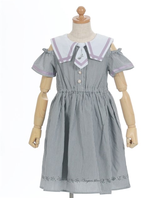 肩開きマリンセーラーワンピース | レディース服・レディース 肩開きマリンセーラーワンピース | レディース服・レディース