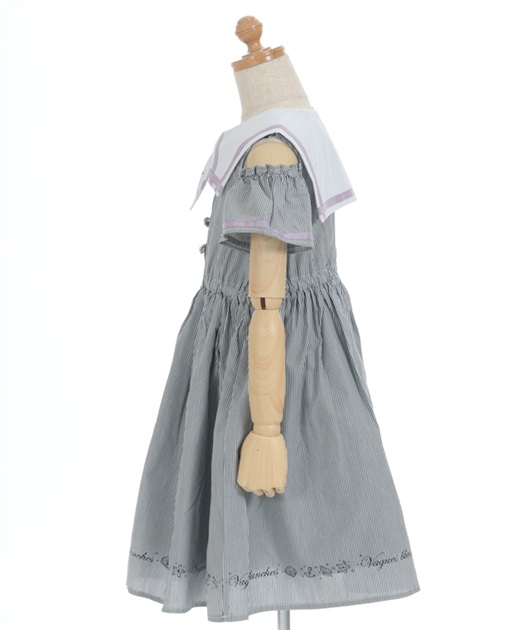 肩開きマリンセーラーワンピース | kids | axes femme online shop 肩開きマリンセーラーワンピース | kids | axes femme online shop
