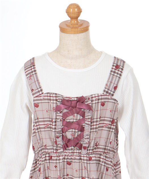 kidsうさぎ×フルーツ重ね着風ワンピース | kids -outlet- | axes femme