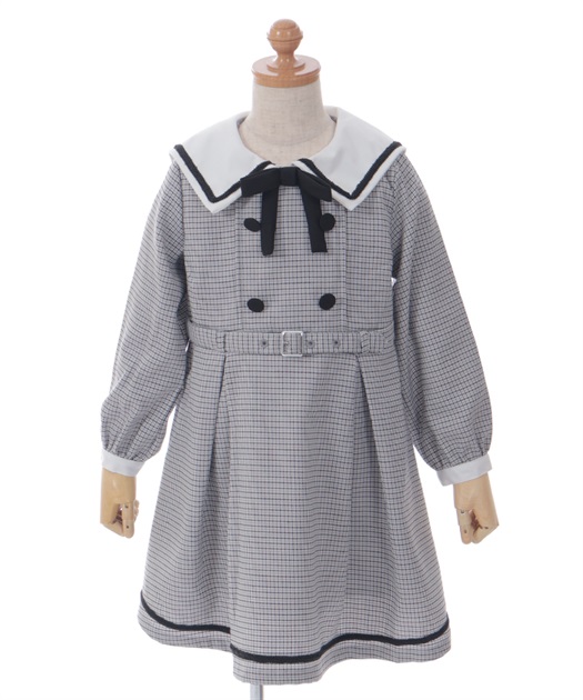 襟付きWボタンワンピース【期間限定価格】 | レディース服 襟付きWボタンワンピース【期間限定価格】 | レディース服
