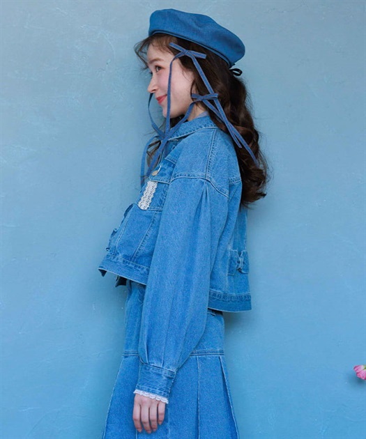 レース×フリルデニムジャケット | レディース服・レディース レース×フリルデニムジャケット | レディース服・レディース