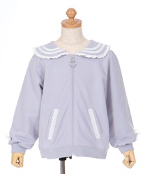 ロゴ刺繍セーラー襟ブルゾン | レディース服・レディース ロゴ刺繍セーラー襟ブルゾン | レディース服・レディース
