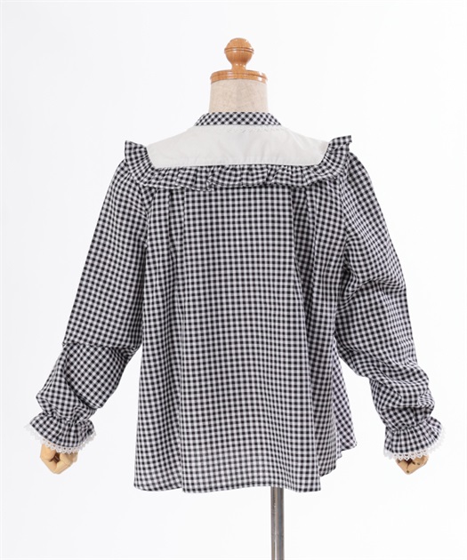 kidsいちご刺繍チェックブラウス | outlet | axes femme online shop kidsいちご刺繍チェックブラウス | outlet | axes femme online shop