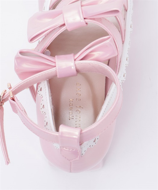 ダブルリボンスカラップパンプス | kawaii | axes femme online shop