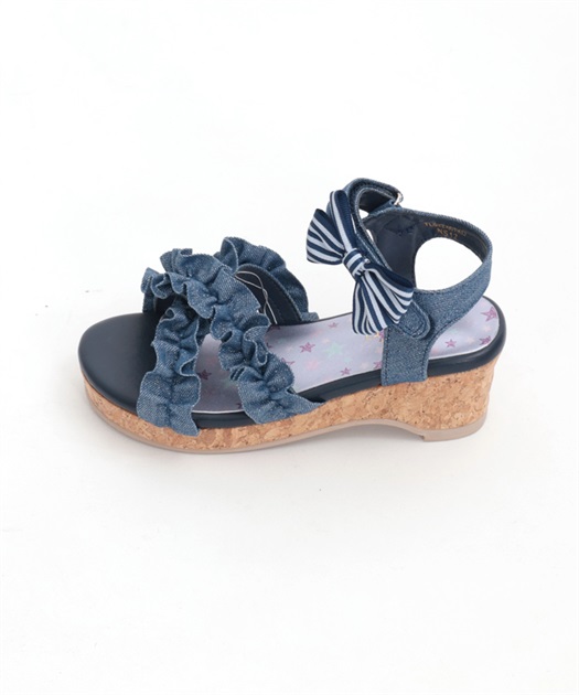 kidsラメフリルクロスサンダル | outlet | axes femme online shop