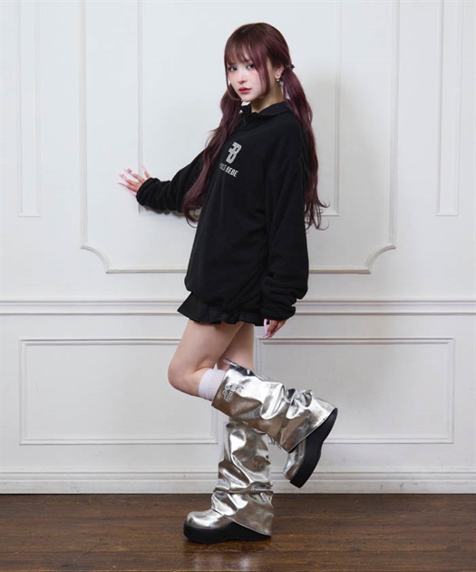 FBギャザーロングブーツ【期間限定価格】 | レディース服 FBギャザーロングブーツ【期間限定価格】 | レディース服