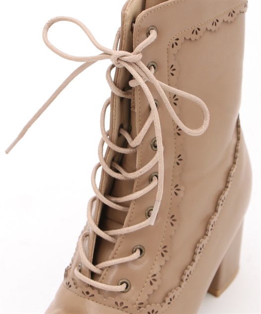 スカラップレースアップブーツ | outlet | axes femme online shop