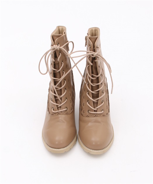スカラップレースアップブーツ | outlet | axes femme online shop