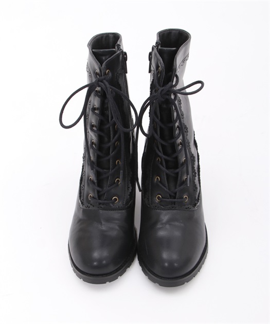 スカラップレースアップブーツ | outlet | axes femme online shop
