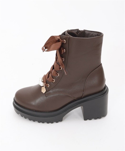 パールチャーム付ミドルブーツ | axes femme | axes femme