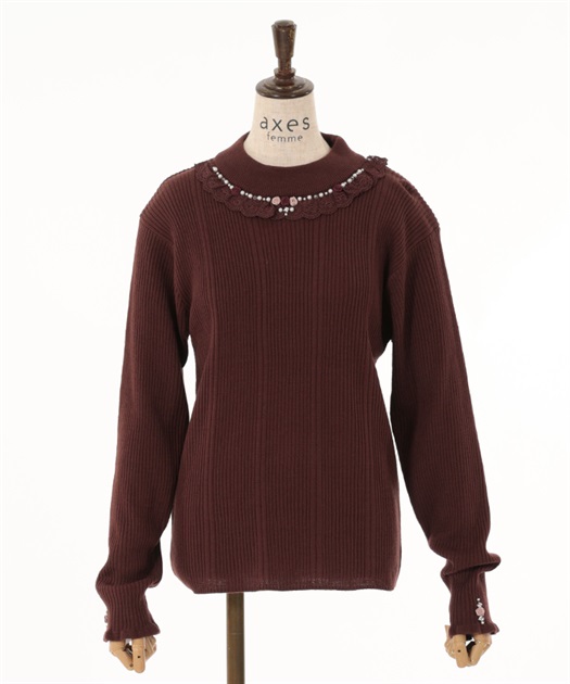 バラボトルネックニットプルオーバー | outlet | axes femme