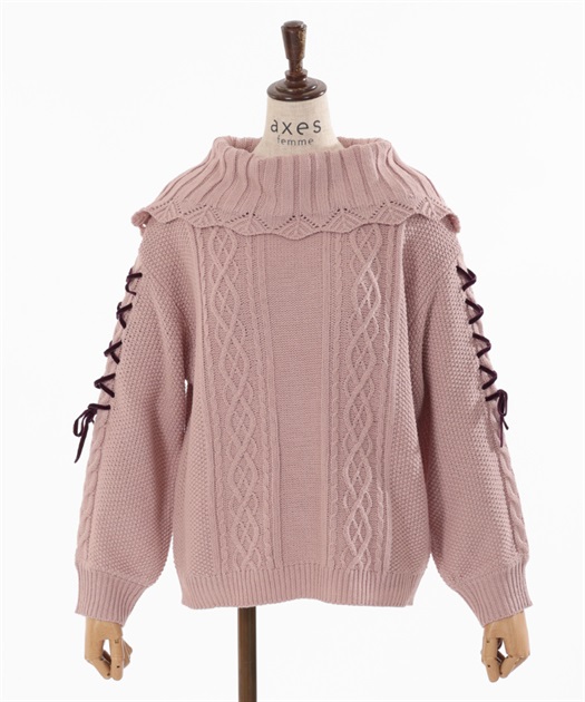 レースアッププルオーバー | outlet | axes femme online shop