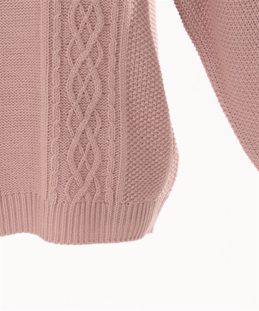 袖レースアップニットプルオーバー | outlet | axes femme