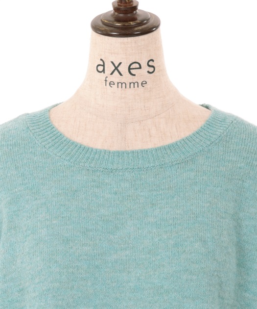 裾レースふわふわニットプルオーバー | outlet | axes femme 裾レースふわふわニットプルオーバー | outlet | axes femme