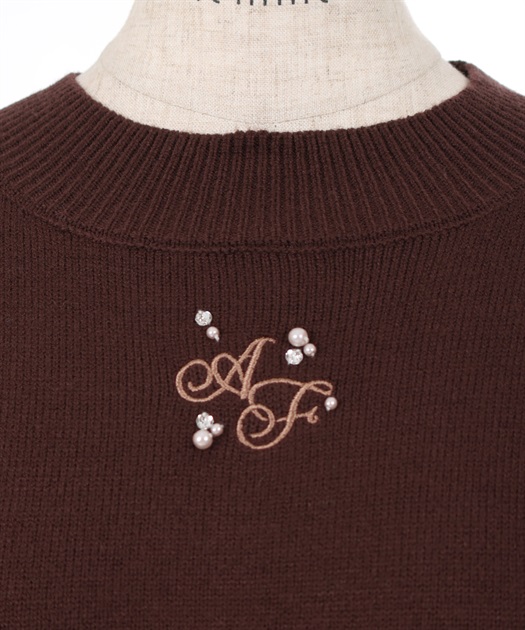 ピンク刺繍ロゴニット | ALL ITEM | OBLI