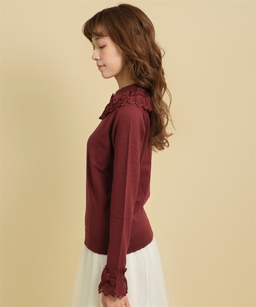 レーシーフリルニットプル | kawaii | axes femme online shop