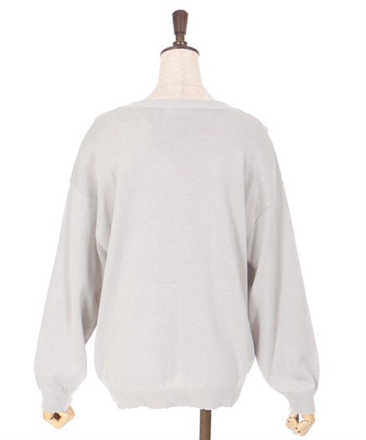 バラ刺しゅうニットカーディガン | 衣料 | axes femme online shop バラ刺しゅうニットカーディガン | 衣料 | axes femme online shop