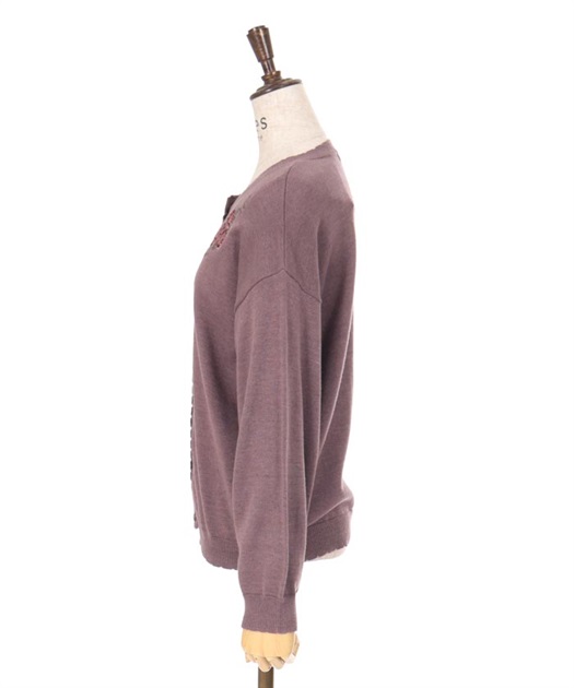 バラ刺しゅうニットカーディガン | 衣料 | axes femme online shop バラ刺しゅうニットカーディガン | 衣料 | axes femme online shop