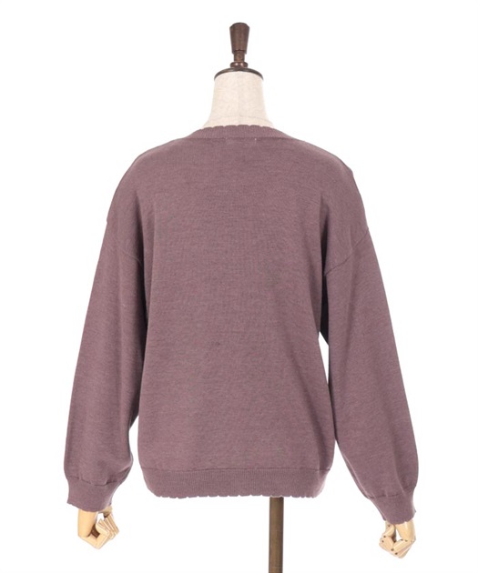バラ刺しゅうニットカーディガン | 衣料 | axes femme online shop バラ刺しゅうニットカーディガン | 衣料 | axes femme online shop
