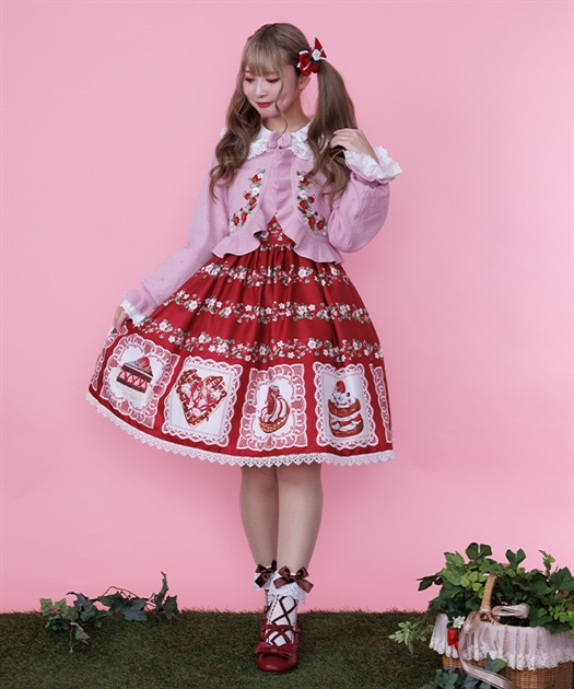 いちご刺繍ニットボレロ | 大人衣料 | axes femme online shop