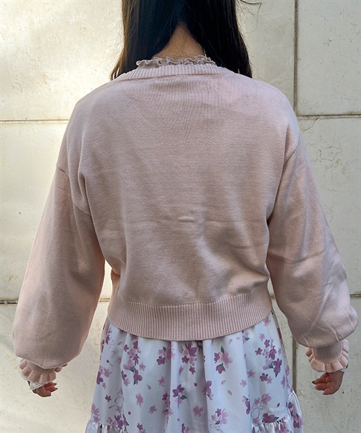 SAKURA刺繍ショートカーディガン | outlet | axes femme SAKURA刺繍ショートカーディガン | outlet | axes femme