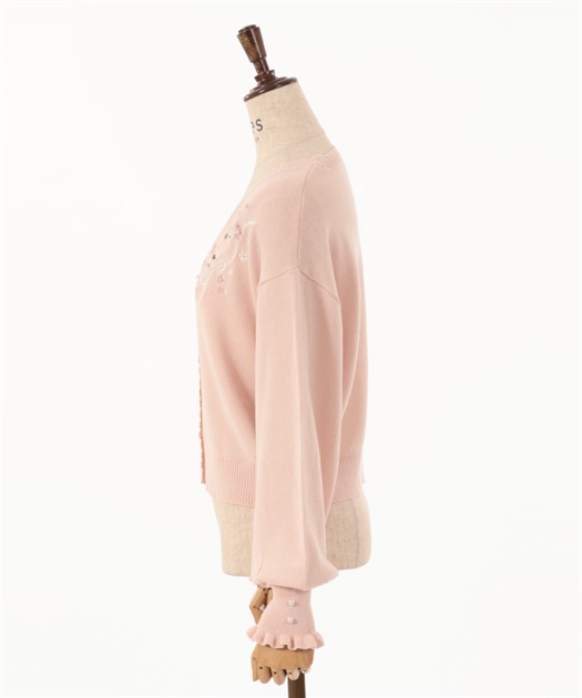 SAKURA刺繍ショートカーディガン | outlet | axes femme SAKURA刺繍ショートカーディガン | outlet | axes femme
