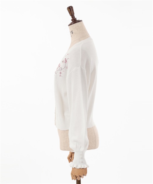 SAKURA刺繍ショートカーディガン | outlet | axes femme SAKURA刺繍ショートカーディガン | outlet | axes femme