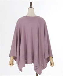 ローズ刺繍ニットポンチョ | axes femme | axes femme online shop ローズ刺繍ニットポンチョ | axes femme | axes femme online shop