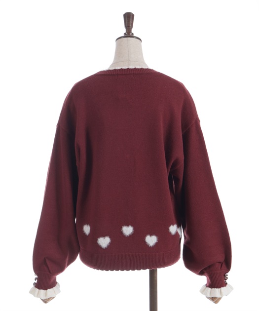 ハートジャカードニットカーディガン | axes femme | axes femme