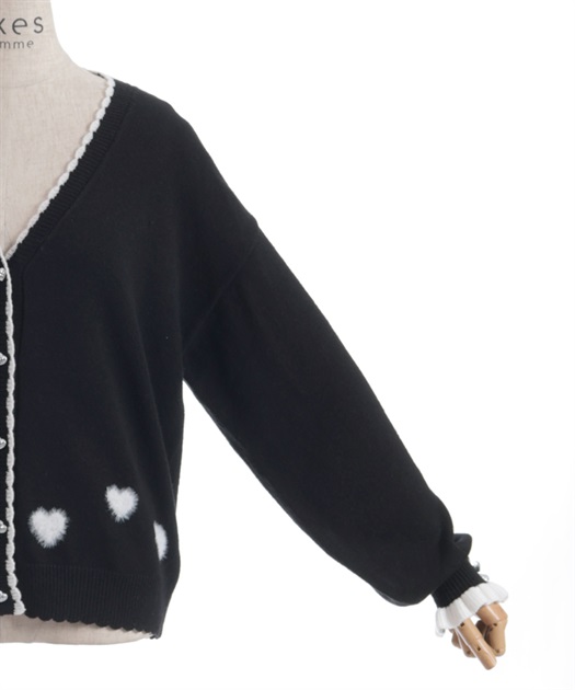 ハートジャカードニットカーディガン | axes femme online shop