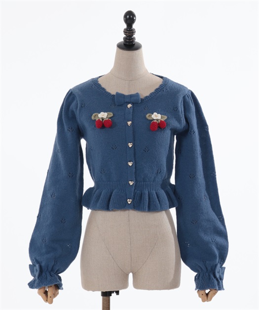 苺の編みぐるみニットカーデ | kawaii | axes femme online shop 苺の編みぐるみニットカーデ | kawaii | axes femme online shop