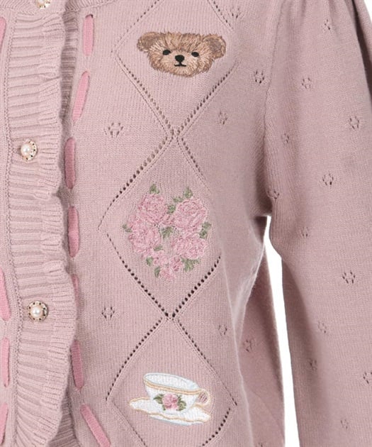 RosyBearニットカーデ【Web限定商品】【期間限定販売 RosyBearニットカーデ【Web限定商品】【期間限定販売