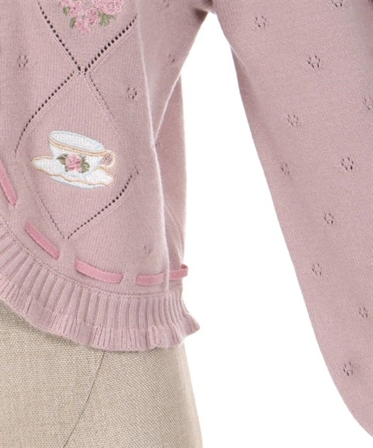 RosyBearニットカーデ【Web限定商品】【期間限定販売 RosyBearニットカーデ【Web限定商品】【期間限定販売