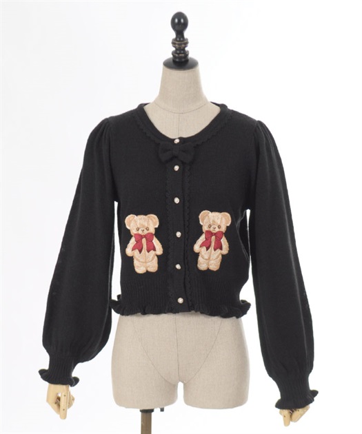 フラッフィベアニットカーデ | kawaii | axes femme online shop