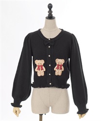 フラッフィベアニットカーデ | kawaii | axes femme online shop