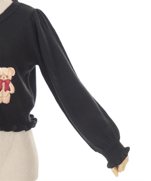 フラッフィベアニットカーデ | kawaii | axes femme online shop