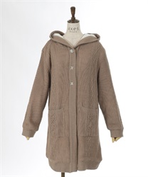 裏ボアニットコーディガン | outlet | axes femme online shop 裏ボアニットコーディガン | outlet | axes femme online shop