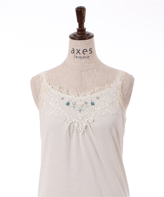 axes femme キャミ リボン タンクトップ - トップス