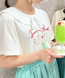 襟付クリームソーダ柄Tシャツ | outlet | axes femme online shop 襟付クリームソーダ柄Tシャツ | outlet | axes femme online shop