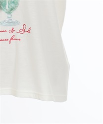 襟付クリームソーダ柄Tシャツ | outlet | axes femme online shop 襟付クリームソーダ柄Tシャツ | outlet | axes femme online shop