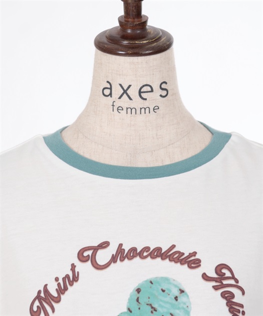 チョコミントプリントTシャツ | レディース服・レディース チョコミントプリントTシャツ | レディース服・レディース
