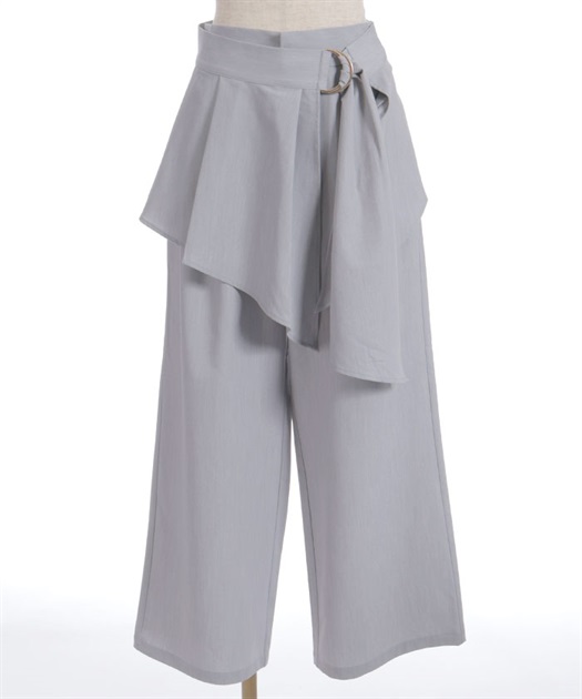 ペプラム風ベルト付パンツ | axes femme | axes femme online shop